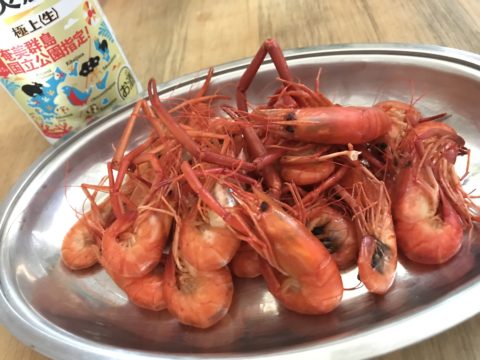 Long-arm fresh water prawn, the taste of summer in Amami Ōshima.